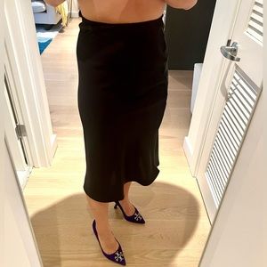 Club Monaco black knee length skirt.